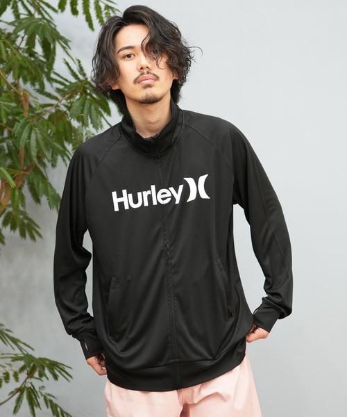 Hurley (ハーレー)の「Hurley/ハーレー 長袖ジップ UVケアラッシュガード MSRG251012(ラッシュガード・メンズ・チャコールグレー/ブラック/ホワイト・L/M/S)」の10枚目の写真