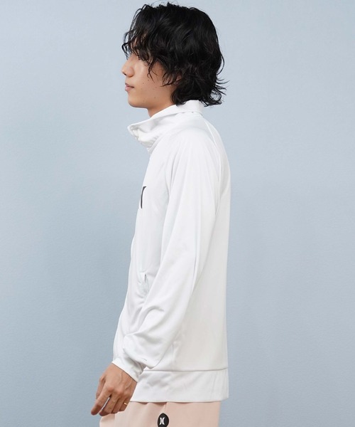 Hurley (ハーレー)の「Hurley/ハーレー 長袖ジップ UVケアラッシュガード MSRG251012(ラッシュガード・メンズ・チャコールグレー/ブラック/ホワイト・L/M/S)」の5枚目の写真