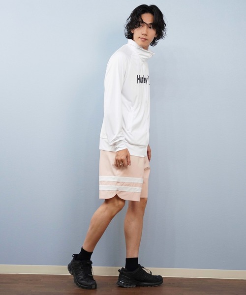 Hurley (ハーレー)の「Hurley/ハーレー 長袖ジップ UVケアラッシュガード MSRG251012(ラッシュガード・メンズ・チャコールグレー/ブラック/ホワイト・L/M/S)」の9枚目の写真
