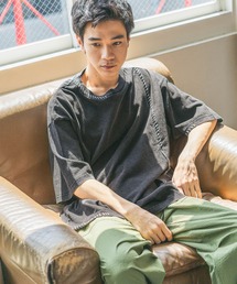 ウォッシュドステッチTシャツ