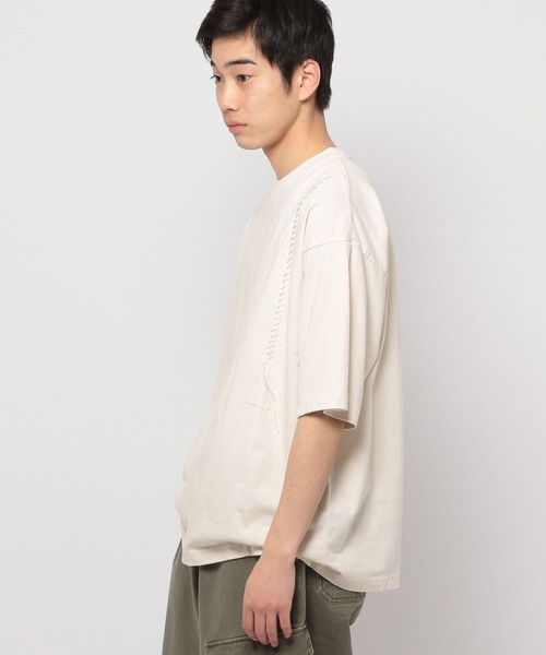 niko and（ニコアンド）の「ウォッシュドステッチTシャツ（T