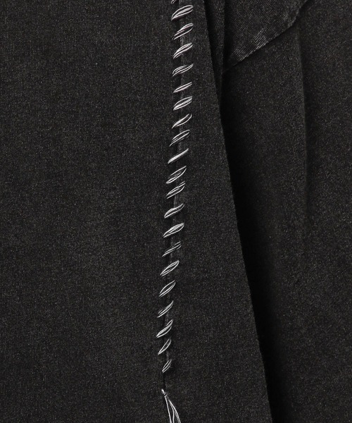 niko and...(ニコアンド)の「ウォッシュドステッチTシャツ(Tシャツ/カットソー・メンズ・オレンジ/ブラック/オフホワイト/ブルー・MEDIUM/LARGE)」の11枚目の写真