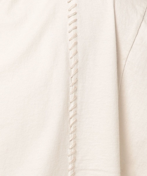 niko and...(ニコアンド)の「ウォッシュドステッチTシャツ(Tシャツ/カットソー・メンズ・オレンジ/ブラック/オフホワイト/ブルー・MEDIUM/LARGE)」の12枚目の写真