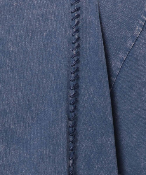 niko and...(ニコアンド)の「ウォッシュドステッチTシャツ(Tシャツ/カットソー・メンズ・オレンジ/ブラック/オフホワイト/ブルー・MEDIUM/LARGE)」の14枚目の写真