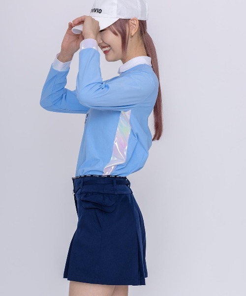 archivio(アルチビオ)の「<LADIES>UV速乾オーロラ切替プルオーバー(Tシャツ/カットソー・レディース・ピンク/ホワイト/ネイビー/ライトブルー・S/M/L)」の7枚目の写真
