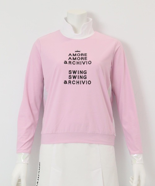 archivio(アルチビオ)の「<LADIES>UV速乾オーロラ切替プルオーバー(Tシャツ/カットソー・レディース・ピンク/ホワイト/ネイビー/ライトブルー・S/M/L)」の11枚目の写真