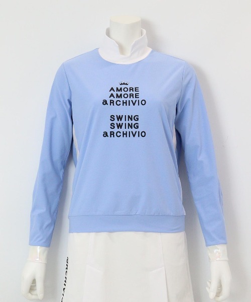 archivio(アルチビオ)の「<LADIES>UV速乾オーロラ切替プルオーバー(Tシャツ/カットソー・レディース・ピンク/ホワイト/ネイビー/ライトブルー・S/M/L)」の10枚目の写真