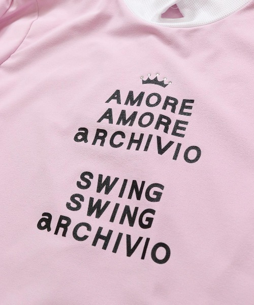 archivio(アルチビオ)の「<LADIES>UV速乾オーロラ切替プルオーバー(Tシャツ/カットソー・レディース・ピンク/ホワイト/ネイビー/ライトブルー・S/M/L)」の15枚目の写真