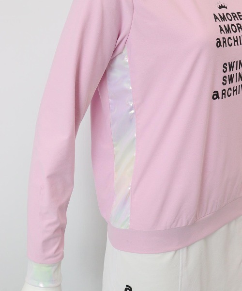 archivio(アルチビオ)の「<LADIES>UV速乾オーロラ切替プルオーバー(Tシャツ/カットソー・レディース・ピンク/ホワイト/ネイビー/ライトブルー・S/M/L)」の17枚目の写真