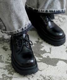 Crownor（クラウノアー）の「厚底 PU ショートブーツ（ブーツ）」