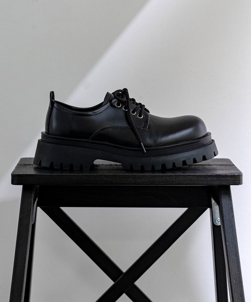 improves（インプローブス）の「厚底 PU ショートブーツ（ブーツ・メンズ・ブラック・41/43/39）」の5枚目の写真