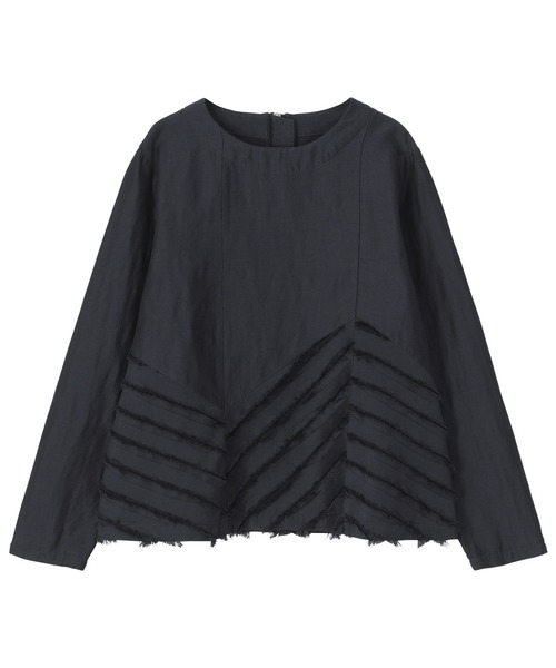 ZUCCa(ズッカ)の「バイアスカット / プルオーバー / (O)(シャツ/ブラウス・レディース・ネイビー/ホワイト/ライトブルー・M size)」の3枚目の写真