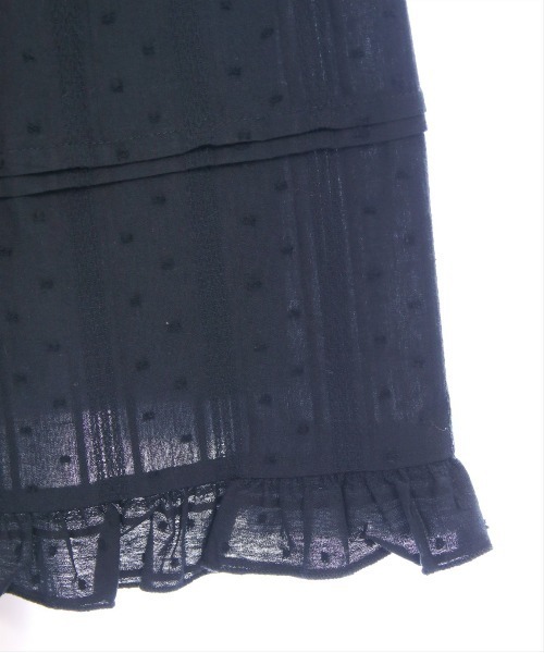 clear（クリア）の「【低身長サイズ有】ドットフリルロングスカート[夏 コットン レース]≪SS新作≫（スカート・レディース・ブラック/オフホワイト・F/XS）」の11枚目の写真