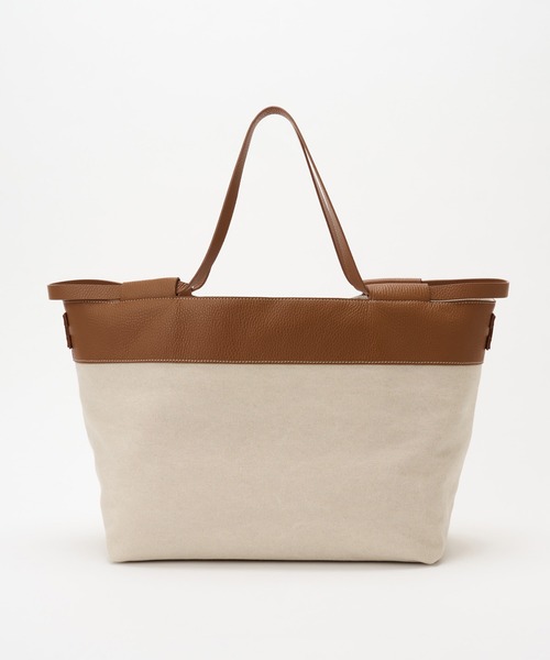 IACUCCI（イアクッチ）の「ソルジェンテ  CANVAS/CERVO（トートバッグ・レディース・キャメル/ブラック・FREE）」の8枚目の写真