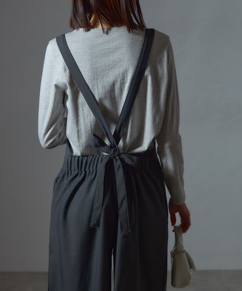 サロペット・オーバーオール・オールインワン rosary moon Back Cross All-in-one NAVY Rosarymoon Back Cross All-in-one（rosary moon Back Cross All