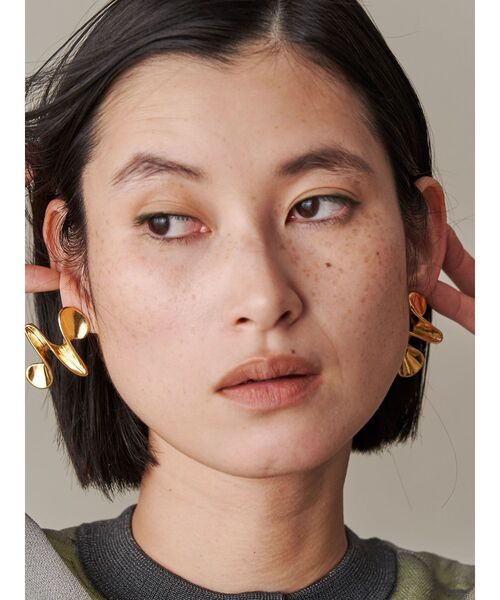 PLUMP WAVE PIERCE / プランプウェーブピアス（ピアス（両耳用