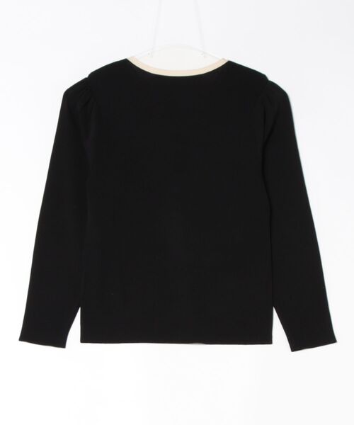 STRAWBERRY-FIELDS（ストロベリーフィールズ）の「ラッフルフリルニット（ニット/セーター・レディース・グリーン/ホワイト系その他/ブラック系その他・2）」の4枚目の写真