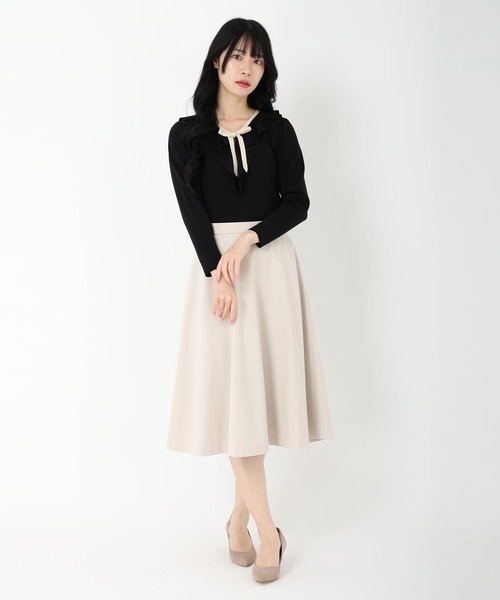 STRAWBERRY-FIELDS（ストロベリーフィールズ）の「ラッフルフリルニット（ニット/セーター・レディース・グリーン/ホワイト系その他/ブラック系その他・2）」の12枚目の写真