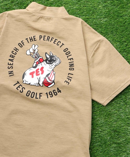 The Endless Summer(エンドレスサマー)の「TES GOLF 4WAY STRETCH MOCK NECK / ハイネックTシャツ(Tシャツ/カットソー・メンズ・ブラック/ダークグリーン/ホワイト/チャコール/ベージュ/ネイビー・X-SMALL/MEDIUM/LARGE/X-LARGE)」の4枚目の写真