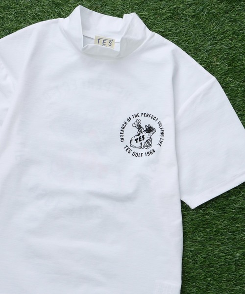 The Endless Summer(エンドレスサマー)の「TES GOLF 4WAY STRETCH MOCK NECK / ハイネックTシャツ(Tシャツ/カットソー・メンズ・ブラック/ダークグリーン/ホワイト/チャコール/ベージュ/ネイビー・X-SMALL/MEDIUM/LARGE/X-LARGE)」の7枚目の写真