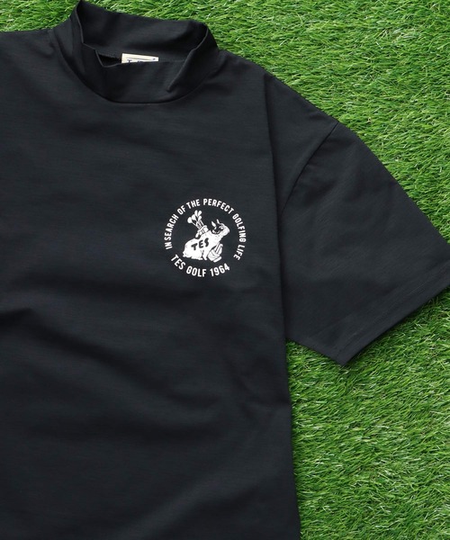 The Endless Summer(エンドレスサマー)の「TES GOLF 4WAY STRETCH MOCK NECK / ハイネックTシャツ(Tシャツ/カットソー・メンズ・ブラック/ダークグリーン/ホワイト/チャコール/ベージュ/ネイビー・X-SMALL/MEDIUM/LARGE/X-LARGE)」の10枚目の写真