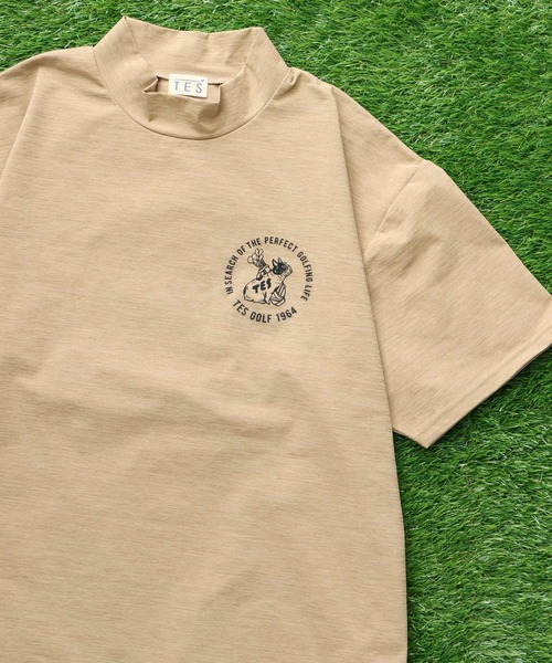 The Endless Summer(エンドレスサマー)の「TES GOLF 4WAY STRETCH MOCK NECK / ハイネックTシャツ(Tシャツ/カットソー・メンズ・ブラック/ダークグリーン/ホワイト/チャコール/ベージュ/ネイビー・X-SMALL/MEDIUM/LARGE/X-LARGE)」の16枚目の写真