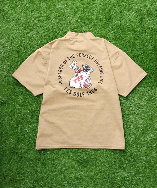 The Endless Summer(エンドレスサマー)の「TES GOLF 4WAY STRETCH MOCK NECK / ハイネックTシャツ(Tシャツ/カットソー・メンズ・ブラック/ダークグリーン/ホワイト/チャコール/ベージュ/ネイビー・X-SMALL/MEDIUM/LARGE/X-LARGE)」の18枚目の写真