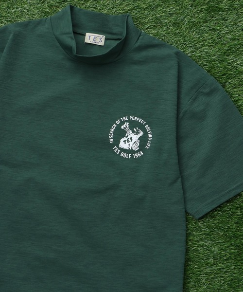 The Endless Summer(エンドレスサマー)の「TES GOLF 4WAY STRETCH MOCK NECK / ハイネックTシャツ(Tシャツ/カットソー・メンズ・ブラック/ダークグリーン/ホワイト/チャコール/ベージュ/ネイビー・X-SMALL/MEDIUM/LARGE/X-LARGE)」の19枚目の写真