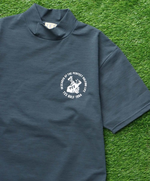 The Endless Summer(エンドレスサマー)の「TES GOLF 4WAY STRETCH MOCK NECK / ハイネックTシャツ(Tシャツ/カットソー・メンズ・ブラック/ダークグリーン/ホワイト/チャコール/ベージュ/ネイビー・X-SMALL/MEDIUM/LARGE/X-LARGE)」の22枚目の写真