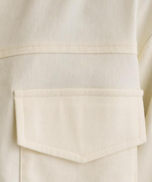 grove(グローブ)の「ライトデニムノーカラージャケット(デニムジャケット・レディース・ネイビー/アイボリー/ブルー・02/01/03/04/05)」の7枚目の写真