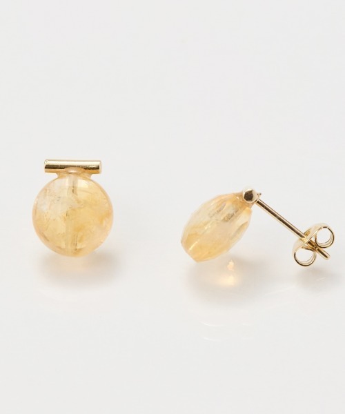 Phoebe(フィービィー)の「【金属アレルギー対応】パワーストーンバーピアス/天然石/パール(ピアス(両耳用)・レディース・ピンク/ホワイト/パープル/イエロー・FREE)」の20枚目の写真