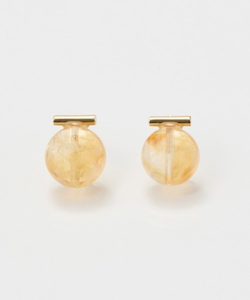 Phoebe(フィービィー)の「【金属アレルギー対応】パワーストーンバーピアス/天然石/パール(ピアス(両耳用)・レディース・ピンク/ホワイト/パープル/イエロー・FREE)」の19枚目の写真