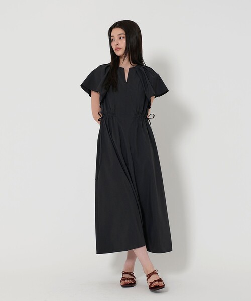 EMMEL REFINES バックリボンスリーブワンピース ネイビー EMMEL REFINES（エメルリファインズ）の「＜EMMEL REFINES＞EM