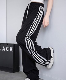 レースデザイントラックパンツ