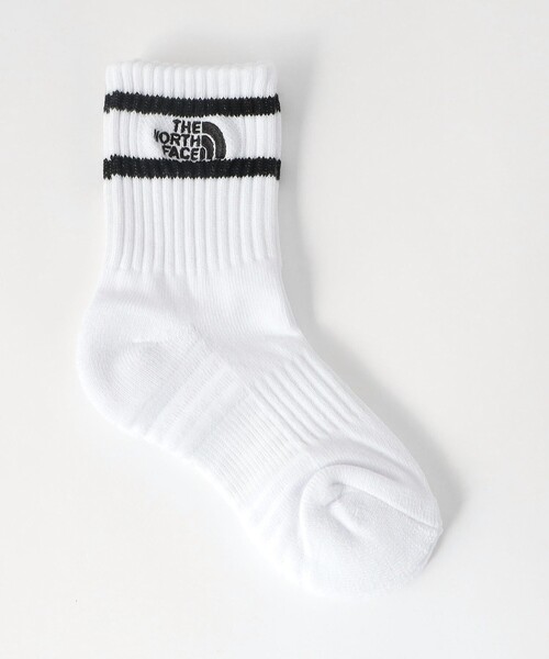 THE NORTH FACE（ザノースフェイス）の「＜THE NORTH FACE＞ラン 2P クルー ソックス / キッズ（ソックス/靴下・キッズ・ブラック/ケリーグリーン・19-21cm）」の9枚目の写真