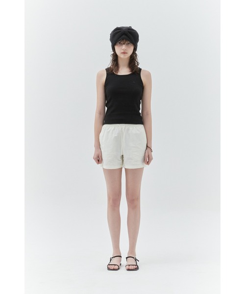KIRSH(キルシー)の「KIRSH PLAIN SLIM FIT SLEEVELESS プレーン スリム フィット スリーブレス(タンクトップ・レディース・ホワイト/ブラック・ONE SIZE)」の12枚目の写真