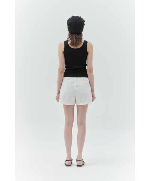 KIRSH(キルシー)の「KIRSH PLAIN SLIM FIT SLEEVELESS プレーン スリム フィット スリーブレス(タンクトップ・レディース・ホワイト/ブラック・ONE SIZE)」の14枚目の写真
