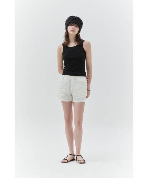 KIRSH(キルシー)の「KIRSH PLAIN SLIM FIT SLEEVELESS プレーン スリム フィット スリーブレス(タンクトップ・レディース・ホワイト/ブラック・ONE SIZE)」の15枚目の写真