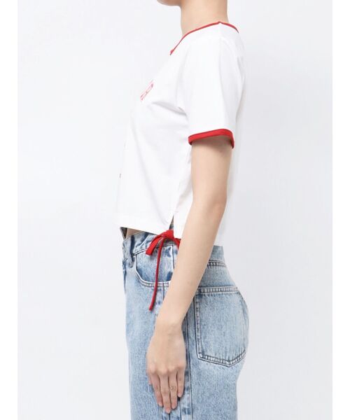 CALNAMUR（カルナムール）の「COLOR SCHEME LEMON PRINT TEE/カラースキームレモンプリントTシャツ（Tシャツ/カットソー・レディース・ネイビー/ホワイト/レッド・FREE）」の10枚目の写真