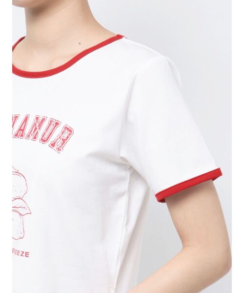 CALNAMUR（カルナムール）の「COLOR SCHEME LEMON PRINT TEE/カラースキームレモンプリントTシャツ（Tシャツ/カットソー・レディース・ネイビー/ホワイト/レッド・FREE）」の13枚目の写真