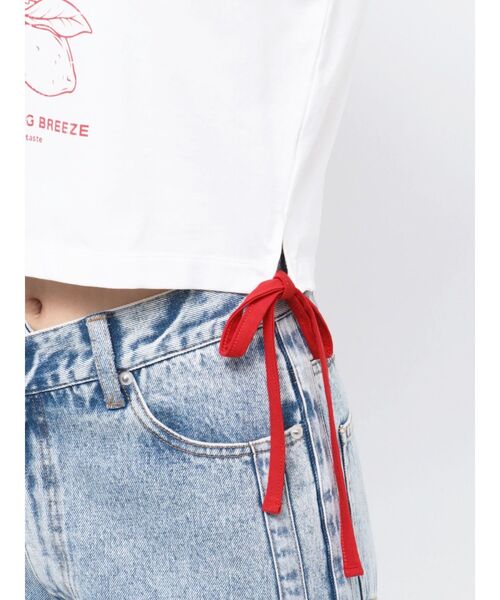 CALNAMUR（カルナムール）の「COLOR SCHEME LEMON PRINT TEE/カラースキームレモンプリントTシャツ（Tシャツ/カットソー・レディース・ネイビー/ホワイト/レッド・FREE）」の14枚目の写真