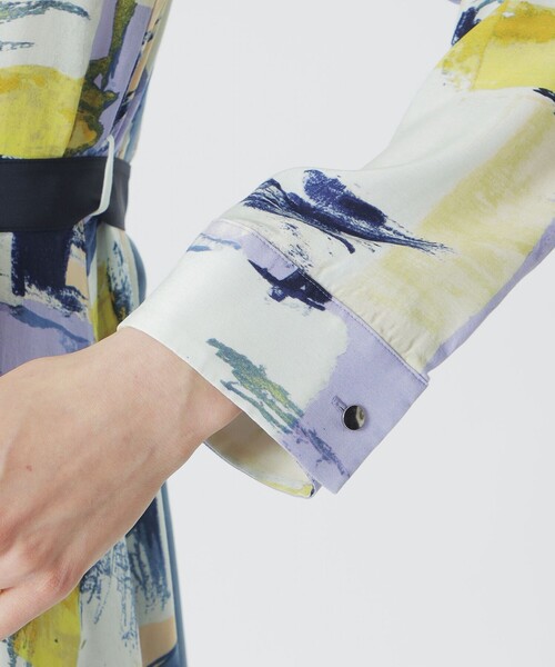 LOVELESS（ラブレス）の「ニュアンスプリントワンピース（シャツワンピース・レディース・ブルー/レッド系その他・34/36/38）」の9枚目の写真