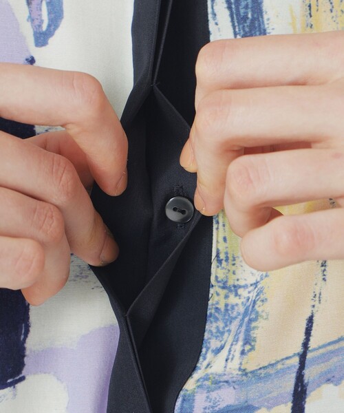 LOVELESS（ラブレス）の「ニュアンスプリントワンピース（シャツワンピース・レディース・ブルー/レッド系その他・34/36/38）」の11枚目の写真