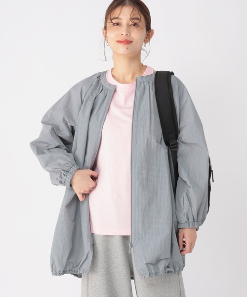 studio CLIP(スタディオクリップ)の「【撥水加工】リップストップバルーンブルゾン(ブルゾン・レディース・グレー/ベージュ・FREE)」の11枚目の写真