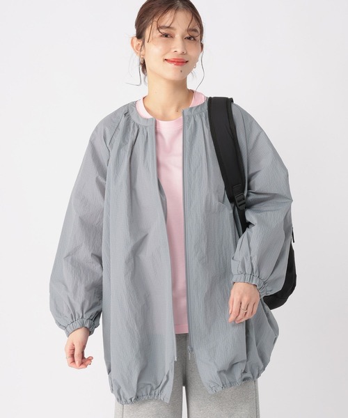 studio CLIP(スタディオクリップ)の「【撥水加工】リップストップバルーンブルゾン(ブルゾン・レディース・グレー/ベージュ・FREE)」の12枚目の写真