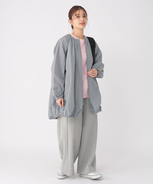 studio CLIP(スタディオクリップ)の「【撥水加工】リップストップバルーンブルゾン(ブルゾン・レディース・グレー/ベージュ・FREE)」の14枚目の写真