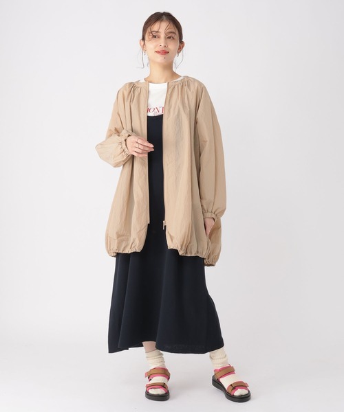 studio CLIP(スタディオクリップ)の「【撥水加工】リップストップバルーンブルゾン(ブルゾン・レディース・グレー/ベージュ・FREE)」の18枚目の写真