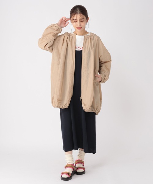 studio CLIP(スタディオクリップ)の「【撥水加工】リップストップバルーンブルゾン(ブルゾン・レディース・グレー/ベージュ・FREE)」の20枚目の写真