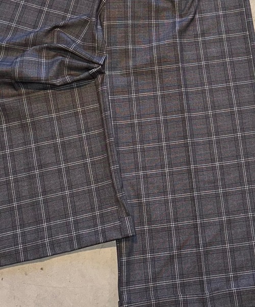 MandO（Auntie Rosa）（エムオー）の「【MandO】ストライプ&無地&チェックバギースラックス/ロールアップワイドパンツ（スラックス・メンズ・ブラック系/ブラウン系/ブラック/グレー系/グレー・MEDIUM/LARGE/SMALL）」の21枚目の写真