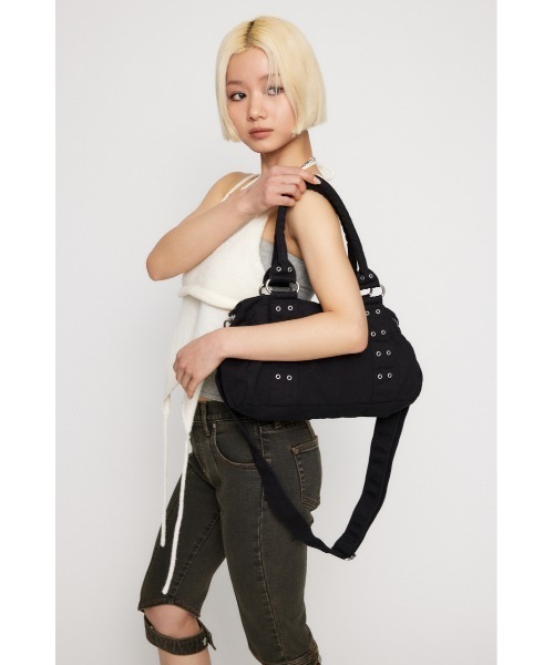 LAGUA GEM COTTON EYELET BOSTON バッグ COTTON EYELET BOSTON バッグ（ボストンバッグ）｜LAGUA GEM